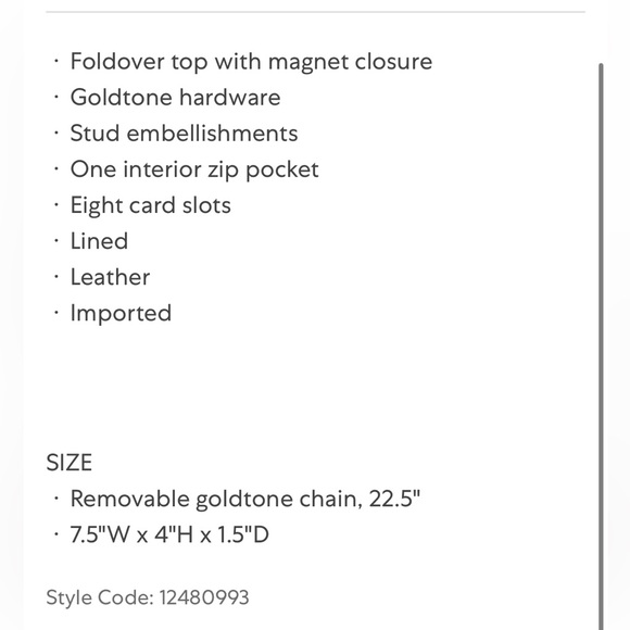 Valentino leather chain wallet - Picture 6 of 9